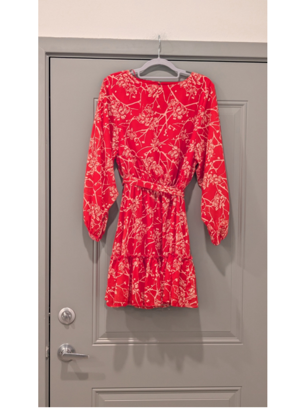Women's Flying Tomato Floral Mini Dress Red White Size S
